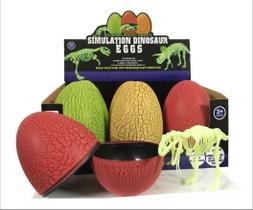 Brinquedo Ovo Surpresa de Dinossauro Fóssil Miniatura Esqueleto Dino Simulation Dinosaur Eggs Aventura para Brincar Coleção Pré Histórica Divertida