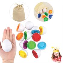 Brinquedo Ovos Encaixar Forma Geométrica Infantil Montessori