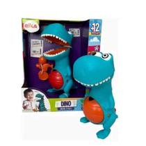 Brinquedo p/ Bebê Dino papa tudo com acessórios - Elka