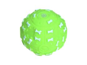 Brinquedo P/ Cães Bola Com Osso Vinil Verde 7,5cm Brinquedo P/ Cães Bola Com Osso Vinil Verde 7,5cm