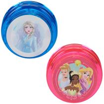 Brinquedo P/Criança Ioiô C/Luz Disney Frozen Princesas 2 Pçs