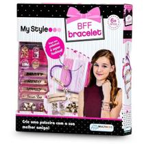 Brinquedo p/Menina My Style Kit Pulseiras Bff - Multikids