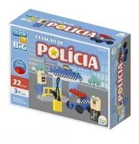 Brinquedo p/ montar Estação de Polícia 22 peças Click It Big
