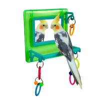 Brinquedo P/ Passaros C/ Espelho Divertido e Poleiro Premium Brinquedo P/ Passaros C/ Espelho Divertido e Poleiro Premium