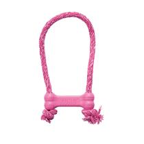 Brinquedo para animais de estimação KONG Puppy Goodie Bone XS Pink Rubber Rope Brinquedo para animais de estimação KONG Puppy Goodie Bone XS Pink Rubber Rope