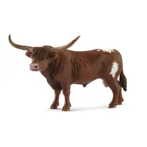 Brinquedo para animais de fazenda Schleich Farm World Texas Longhorn Bull