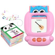 Brinquedo para Aprender Inglês a Ler e Ouvir Máquina com Som Card Kids 224 Palavras Rosa Brinquedo para Aprender Inglês a Ler e Ouvir Máquina com Som Card Kids 224 Palavras Rosa