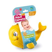 Brinquedo Para Banho Baleia Amarela Fundo Do Mar +3 Meses Cometa Brinquedos