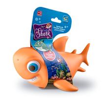 Brinquedo Para Banho Tubarão Laranja Family Shark +3 Meses Cometa Brinquedos