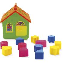 Brinquedo para Bebê AMOR de Casinha com 12 Blocos Brinquedo para Bebê AMOR de Casinha com 12 Blocos