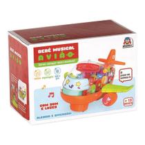 Brinquedo Para Bebê Avião Musical Braskit