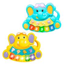 Brinquedo para Bebê Baby Musical Elefante Guta Guti com Som e Luz
