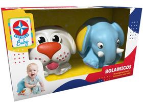 Brinquedo para Bebê Bolamigos Estrela Baby - Elefantinho e Cachorrinho 2 Peças Brinquedo para Bebê Bolamigos Estrela Baby - Elefantinho e Cachorrinho 2 Peças