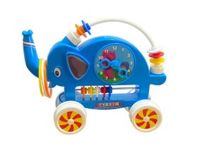 Brinquedo Para Bebê Elefantinho desenho menino de Azul