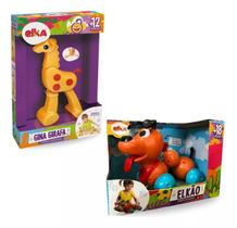 Brinquedo Para Bebê Elkão Quer Passear E Gina Girafa Menino e Menina Elka Brinquedo Para Bebê Elkão Quer Passear E Gina Girafa Menino e Menina Elka