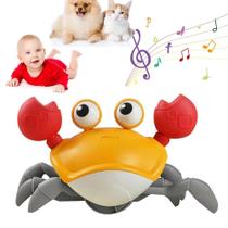 Brinquedo para bebês Crawling Crab Virtegasas Sensing Music & Lights