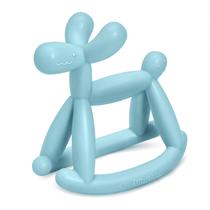 Brinquedo para bebês de silicone Teether MIRALOOP Jellydog azul ciano Brinquedo para bebês de silicone Teether MIRALOOP Jellydog azul ciano