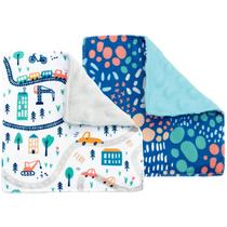 Brinquedo para bebês S&T INC. Pacote com 2 pontos Crinkle Squares City Dots de 15 cm x 15 cm