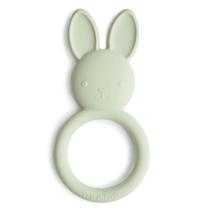 Brinquedo para bebês Teether Mushie Bunny de silicone sem BPA Brinquedo para bebês Teether Mushie Bunny de silicone sem BPA