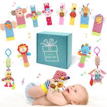 Brinquedo para bebês Wrist Rattles Foot Finder Rattle Sock Bloobloomax