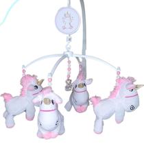 Brinquedo Para Berço Mobile Musical Giratório Bebê Menina