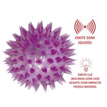Brinquedo para Cachorro Bola Espinho C/Som E Luz - Sap Brinquedo para Cachorro Bola Espinho C/Som E Luz - Sap