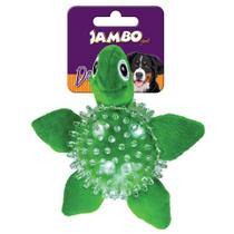 Brinquedo para Cachorro Bola Pelúcia Spik Ball Tartaruga - Jambo Pet