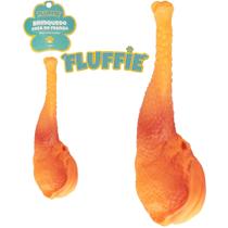 Brinquedo para cachorro coxa de frango de vinil com som fluffie 19x7cm
