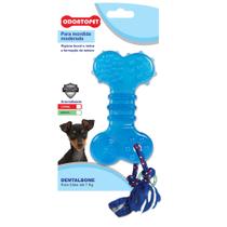 Brinquedo para Cachorro Dentalbone Mordedor Osso Flat com Corda Mordidas Moderadas - Odontopet