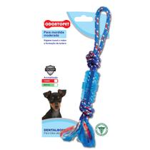 Brinquedo para Cachorro Dentalbone Mordedor Tubo com Corda Mordidas Moderadas - Odontopet