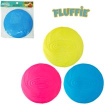 Brinquedo para cachorro disco frisbee de vinil fluffie 17,5cm de ø