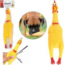 Brinquedo para cachorro frango de plastico com som 28cm bons cheff Brinquedo para cachorro frango de plastico com som 28cm bons cheff