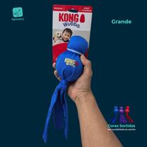 Brinquedo para Cachorro Kong Wubba Apito Tecido Reforçado