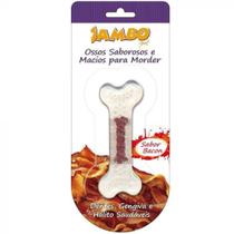 Brinquedo Para Cachorro Mordedor Osso Silicone Bacon Grande - Jambo