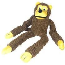 Brinquedo para cachorro pelúcia Macaco Chalesco - Brinquedo mordedor sonoro de pelúcia para cães 48cm Brinquedo para cachorro pelúcia Macaco Chalesco - Brinquedo mordedor sonoro de pelúcia para cães 48cm
