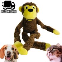Brinquedo para Cachorro Pelucia Macaco Pet Cães com Apito Brinquedo para Cachorro Pelucia Macaco Pet Cães com Apito