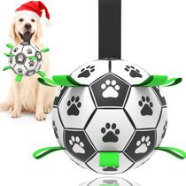 Brinquedo para cães, bola de futebol, TBC PET, corda de rebocador interativa de 15 cm