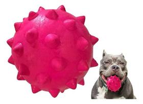 Brinquedo Para Cães Cachorros Grandes Bola Bolinha Cravo Grande Maciça Extra Forte Resistente - 95 mm