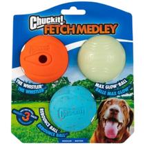 Brinquedo Para Cães Chuckit Fetch Medley Pack 3 Bolas Médio