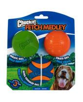 Brinquedo Para Cães Chuckit Fetch Medley Pack 3 Bolas Médio