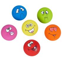 Brinquedo para cães Coricorsu Squeaky Funny Face, borracha de látex, 6 peças