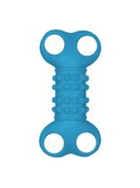 Brinquedo para Cães Halteres com 4 Furos de Borracha Maciço 11cm