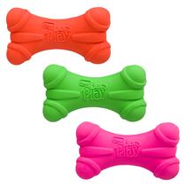 Brinquedo para cães Hartz DuraPlay Bone Squeaky Latex para raças médias