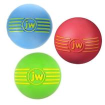 Brinquedo para cães JW Pet Company iSqueak Ball Rubber Medium (pacote com 3)