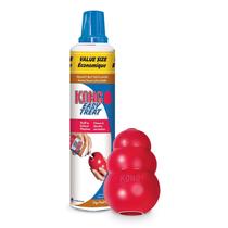 Brinquedo para cães KONG Classic XL com spray de manteiga de amendoim 397g Brinquedo para cães KONG Classic XL com spray de manteiga de amendoim 397g