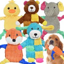 Brinquedo para cães LECHONG, 5 peças de brinquedos Squeaky Dog para cães grandes e médios