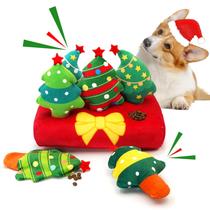 Brinquedo para cães Lepawit Christmas Hide and Seek Squeaky Puzzle x6 Brinquedo para cães Lepawit Christmas Hide and Seek Squeaky Puzzle x6