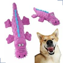 Brinquedo para cães Mordedor de Pelúcia jacaré 37cm