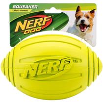 Brinquedo para cães Nerf Dog Ridged Football com Squeaker pa