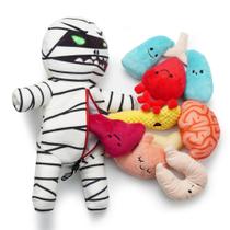 Brinquedo para cães Nocciola Halloween Zombie Mummy com guinchos e órgãos Brinquedo para cães Nocciola Halloween Zombie Mummy com guinchos e órgãos